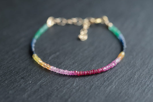 Rainbow Sapphire Bracelet