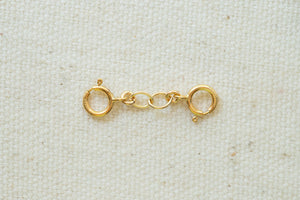 14K gold filled necklace connector