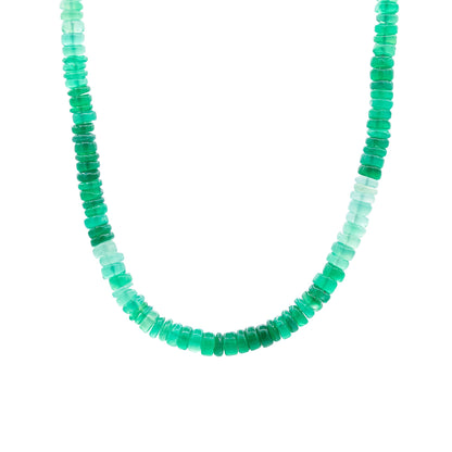 Green onyx necklace | OMBRE green onyx necklace | green onyx gemstone necklace | green onyx jewelry, natural green onyx necklace