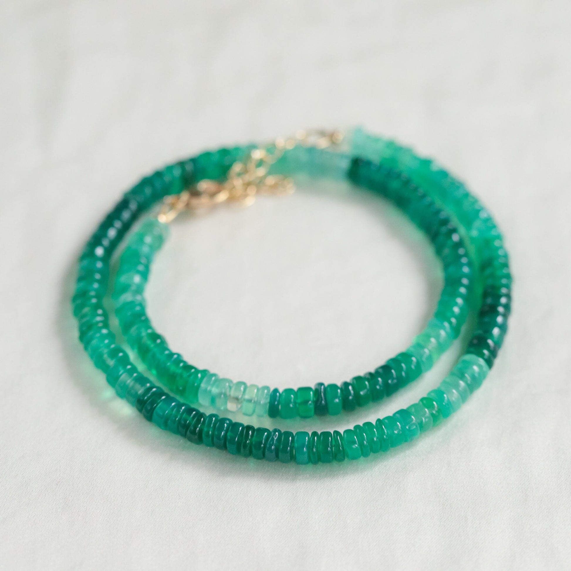 Green onyx necklace | OMBRE green onyx necklace | green onyx gemstone necklace | green onyx jewelry, natural green onyx necklace