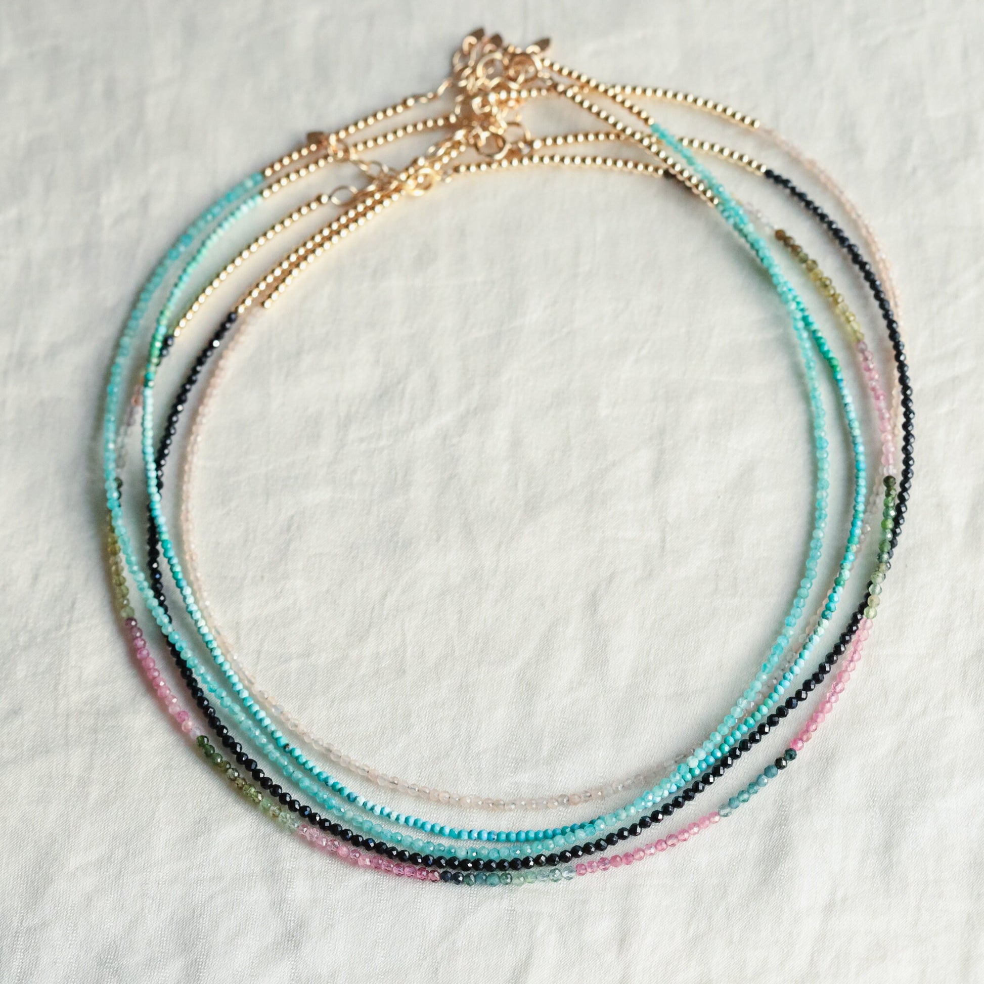 Tiny Amazonite 2mm Necklace | Amazonite necklace | Beaded Amazonite jewelry | Amazonite gold filled | Amazonite choker | Amazonite