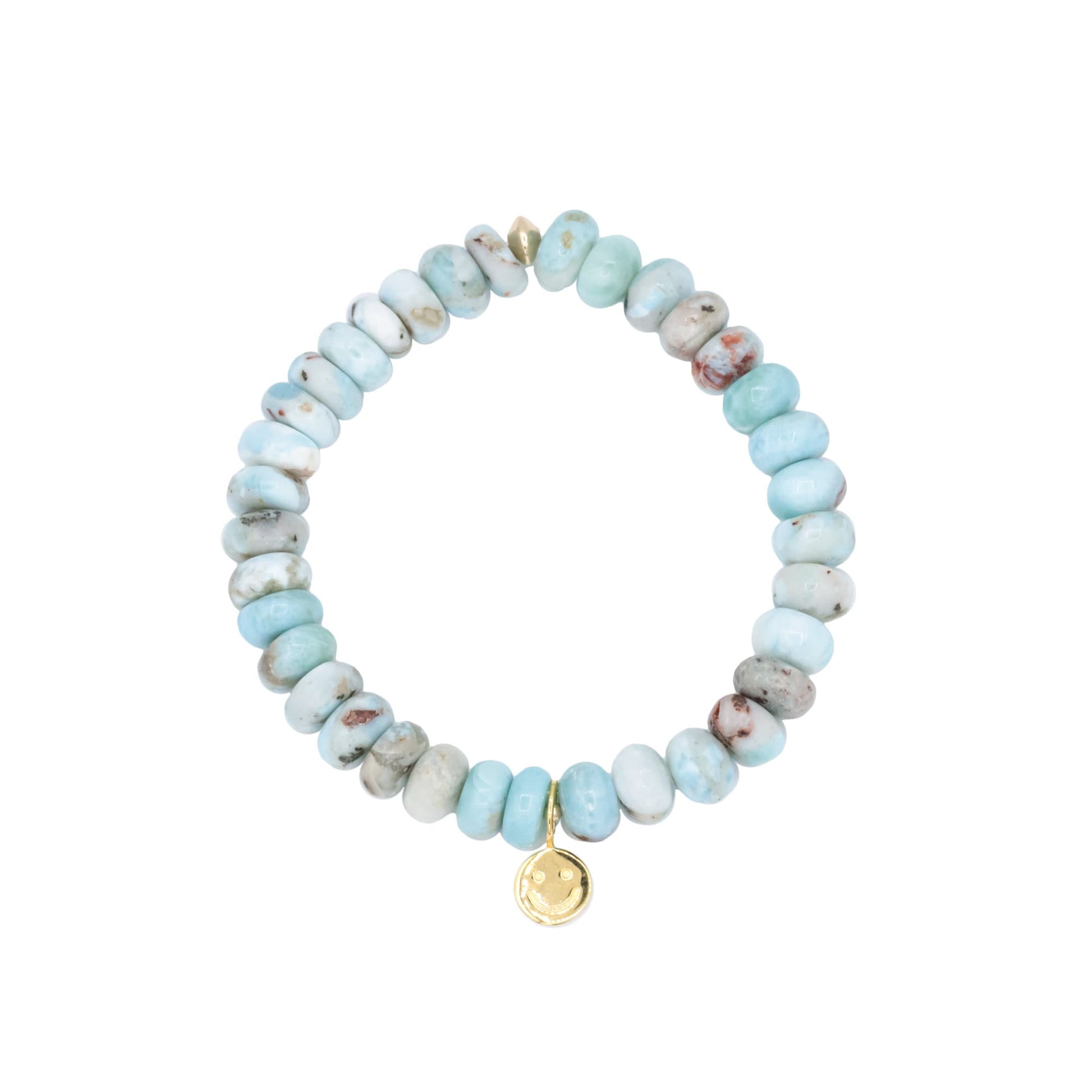 Natural larimar bracelet | Genuine Larimar Bracelet | 100% Authentic Larimar bracelet | Natural Larimar Dominican | Larimar bracelet happy