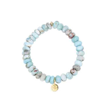 Natural larimar bracelet | Genuine Larimar Bracelet | 100% Authentic Larimar bracelet | Natural Larimar Dominican | Larimar bracelet happy